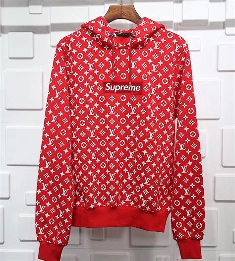 supreme and louis vuitton collab hoodie|supreme x Louis Vuitton sweatshirt.